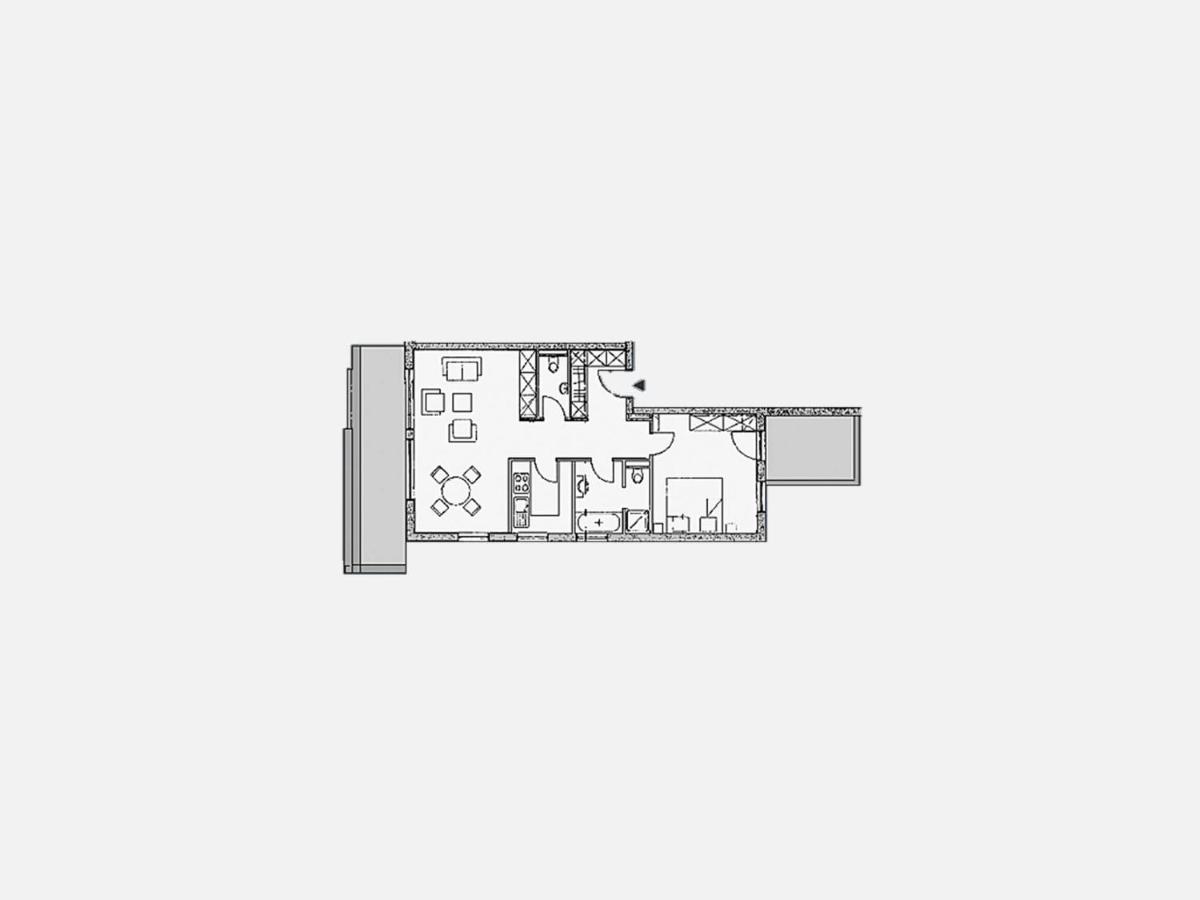 Kaiservillen - Mit 1 Schlafzimmer Und Balkon C23 Apartment
